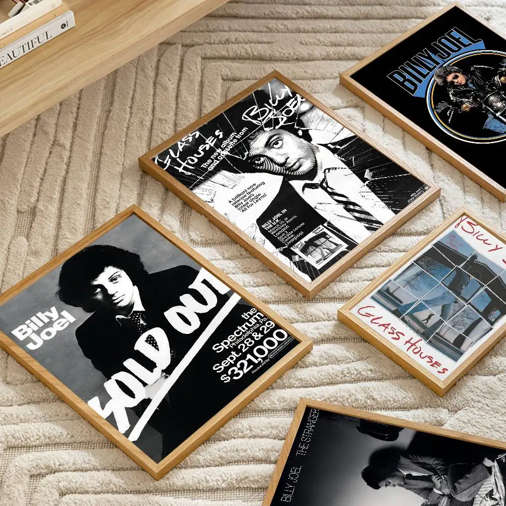 Póster artístico autoadhesivo de cantante de Rock Billy Joel, pegatina de pared elegante para decoración de sala de estar y Bar, pintura decorativa Vintage