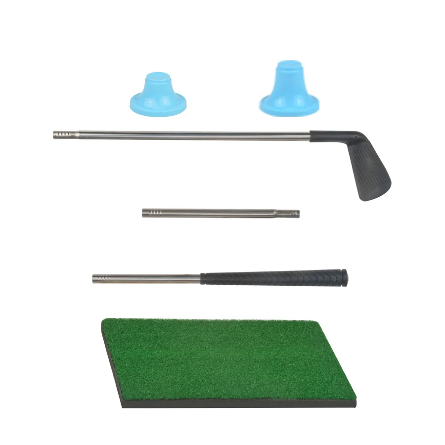 Conjunto de tapete de golfe para crianças, auxílio para treinamento, prática divertida com bolas pegajosas, brinquedos de golfe ao ar livre e interno para festa familiar