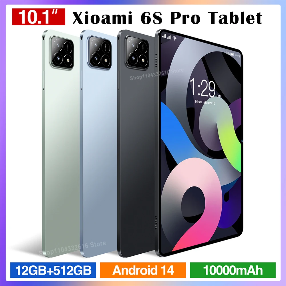 2024 NEW Original XIOAMI Pad 6S Pro Tablet 11inch Android 14 HD 16GB+1T 20000mAh 5G Dual SIM PhoneCall BT WiFi Tablets PC