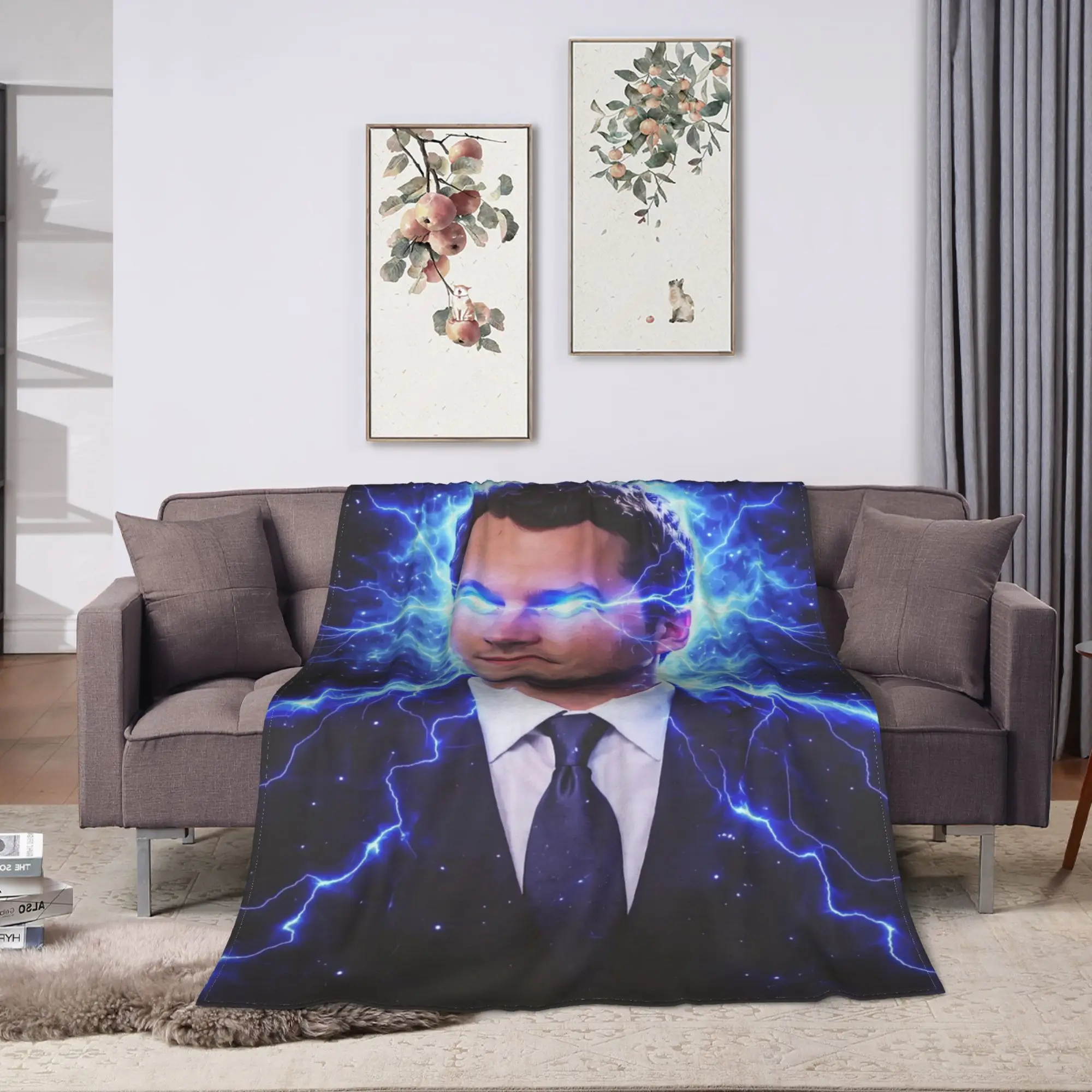 I Love Charlie Kirk Meme Plush Blanket Children Flannel Throw Blanket For Couch Bed Super Soft Custom Bedspread Birthday Gift
