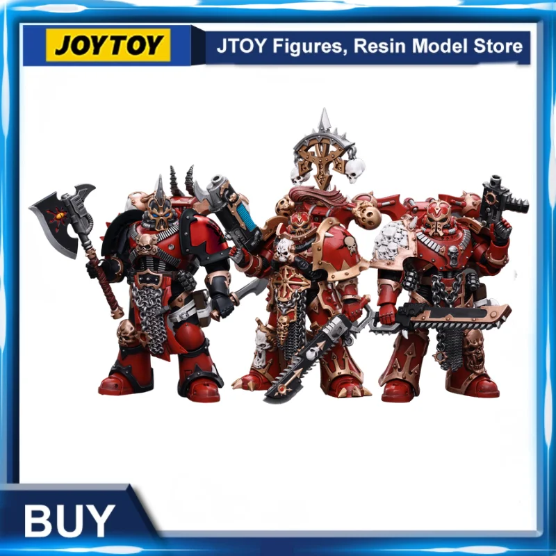 

[IN STOCK] JOYTOY 1/18 Action Figure (3PCS/SET) Chaos Space Marines Anime Collection Military Model Free Shipping