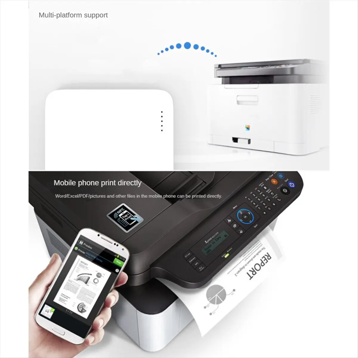 NP332 3-Port USB Network Print Server Multi-Interface Network Print Server (Network + WiFi Version)-A82Z