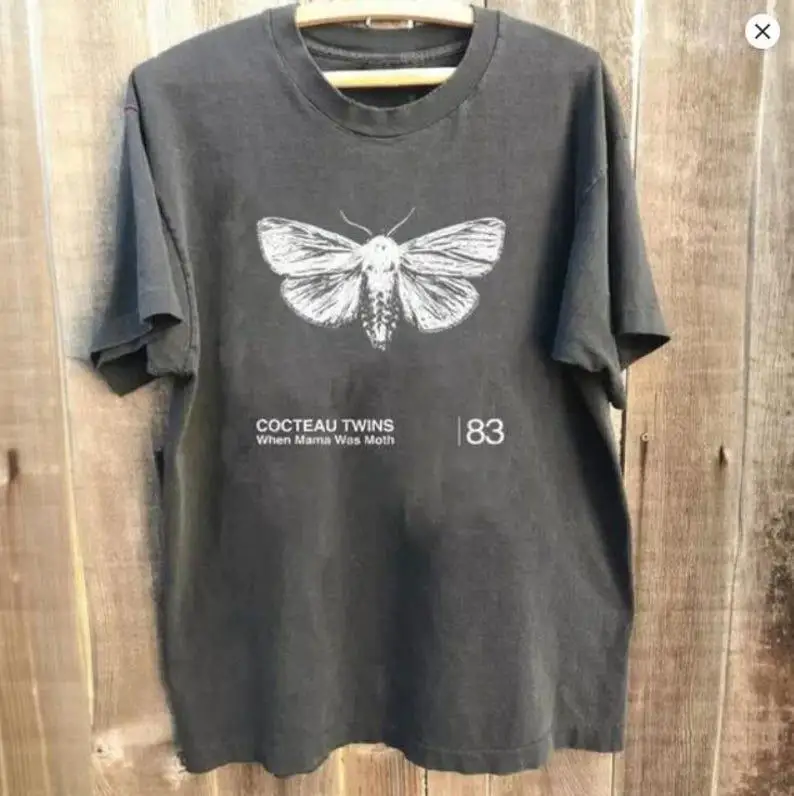 

Plus Size Summer Women's Vintage Cocteau Twins T-Shirt Cotton Breathable Stylish Versatile Street Style Oversized