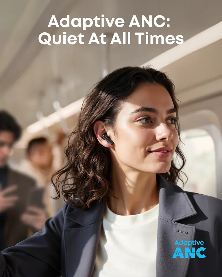 Soundcore P41i by Anker, Adaptive Noise Cancelling Earbuds with Portable Phone Charger and Built-in Lightning Adapter - 4