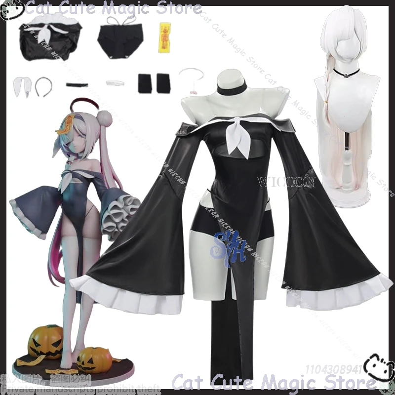 

Plana Game Blue Archive Cosplay Halloween Uniform RolePlay Sexy Nun Dress Lingerie Demon Pajamas Lolita ComicCon Carnival Outfit