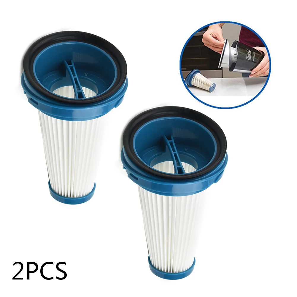 2Pcs Pleated Filters For Black & Decker For HSV320J 2-in-1 Cordless Stick Vacuum Cleaner Household Cleaning Appliance Spare Part