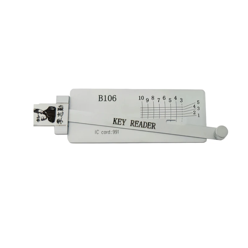 Lishi B106 Key Reader Locksmith Tool Flat Milling for Enclave/LaCrosse/Cadillac/Hummer Models