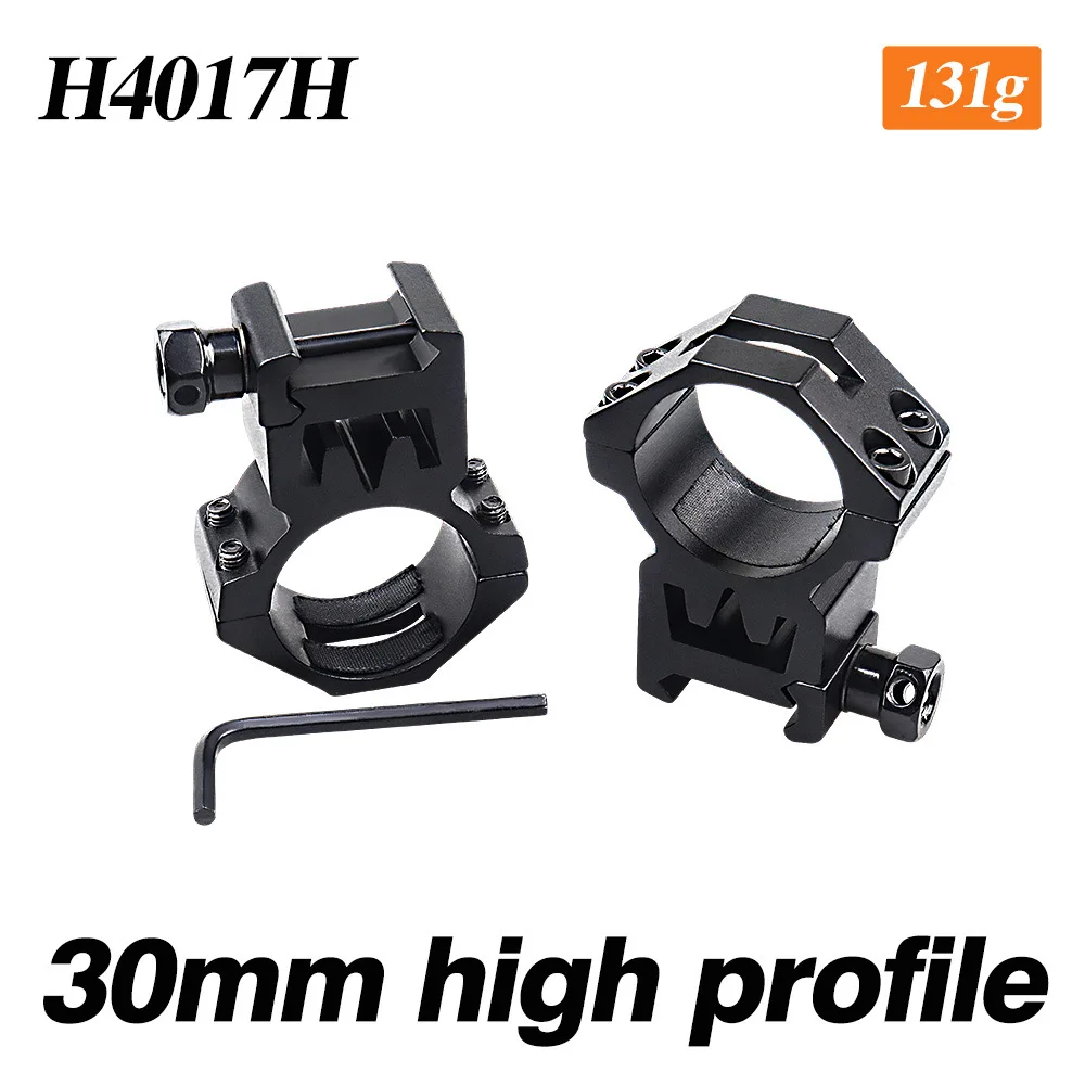 Soporte de anillo de alcance de 25,4/30mm, riel de 21mm, pistola de juguete, mira telescópica óptica, linterna, adaptador de montaje de mira láser, 2 uds.