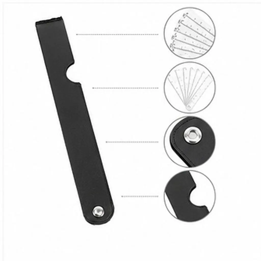 Folding Sector Scale Ruler Multifunctional Plotting Tool for Painting Drawing Design Architecture Engineering Students Artists