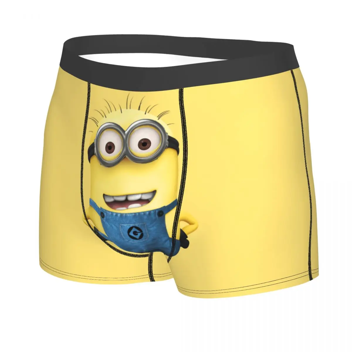 Custom Funny M-Minions Cartoon Boxer Shorts For Men 3D Print Underwear Panties Briefs Breathable Underpants