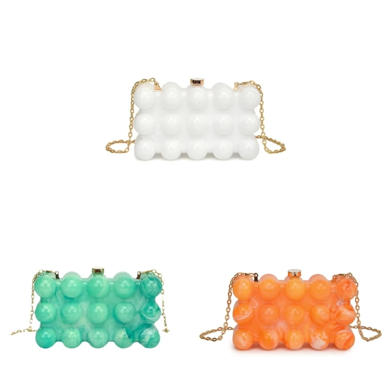 

Bubble Acrylic Crossbody Bag for Women Evening Bag Box Bag Fashion Shoulder Bag