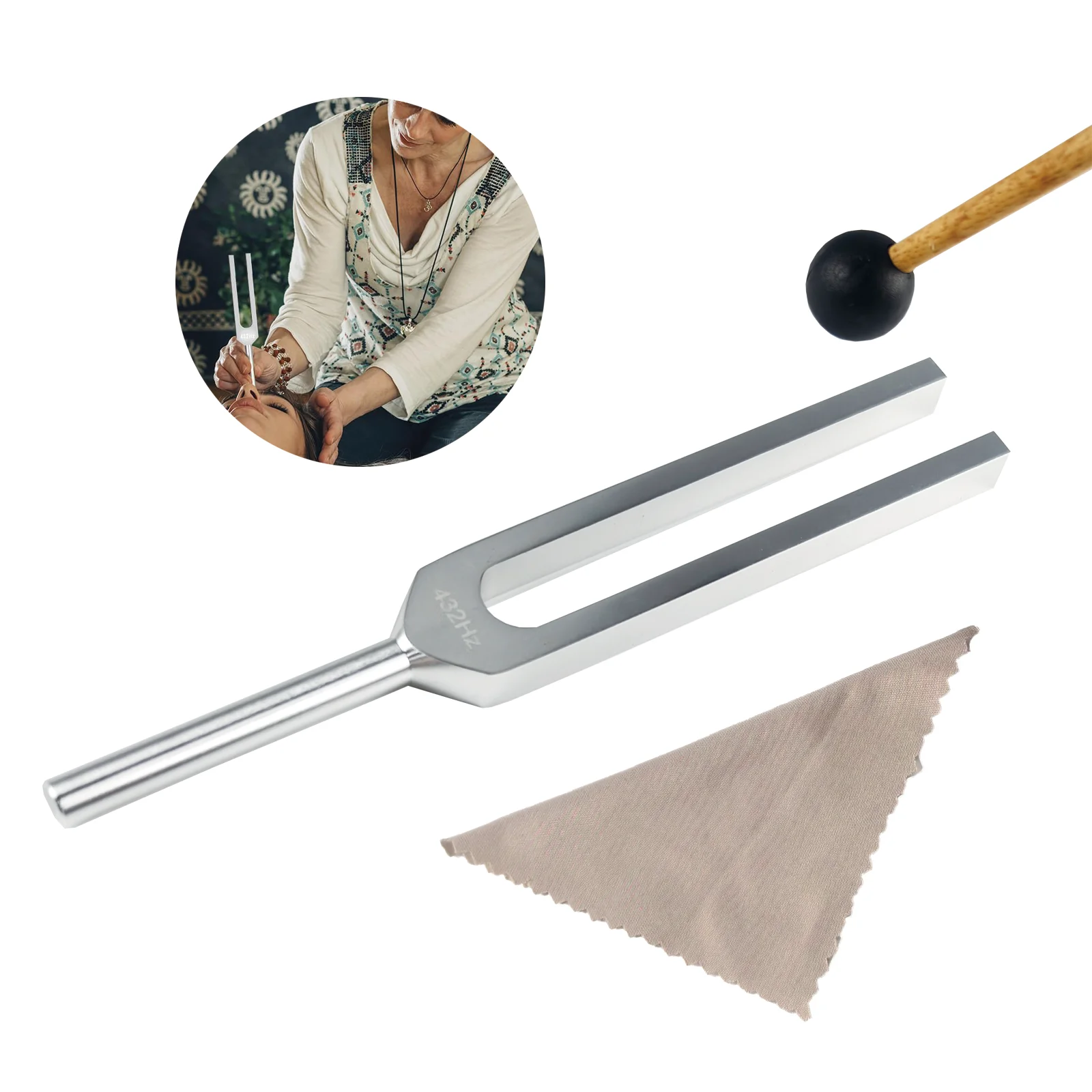 Miwayer 432 Hz Stimmgabel – Aluminiumlegierung/für Heilung, Meditation, Frequenz, Musik, Stimmgerät, Chakra, Ausgleich, Entspannung