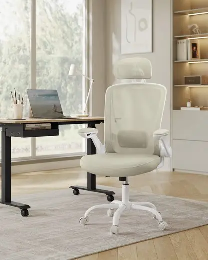 SONGMICS office chair ergonomic desk chair swivel chair with mesh