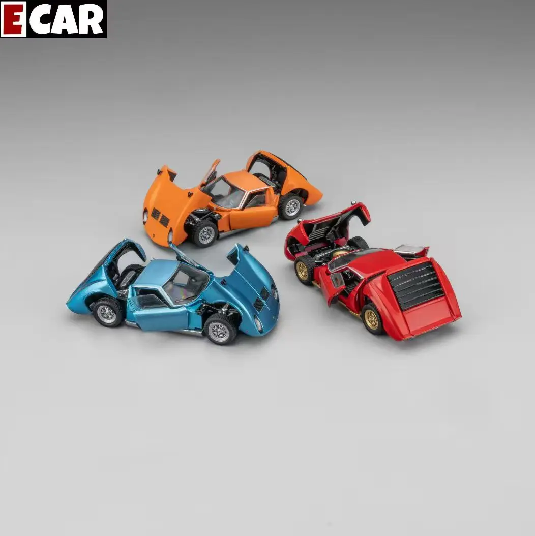 Elemento modelo de coche 1:64 aleación totalmente abierto modelo Miura exhibición coleccionable juguete de regalo