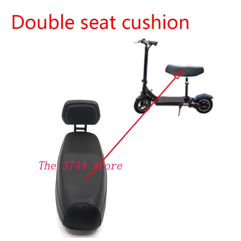 Modified Double Riding Seat Cushion And Backrest Bracket Electric scooter For 8 inch 10 Inch Scooter Accessories