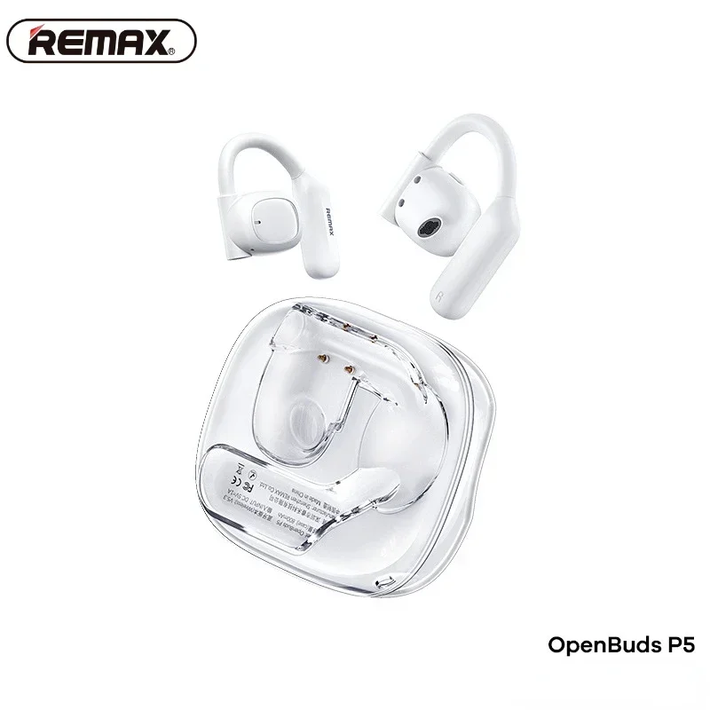 

REMAX OpenBuds P5 Bone Conduction Earphone HiFi Audio Music Touch Control Noise Cancelling Gaming Headset For Xiaomi Phone