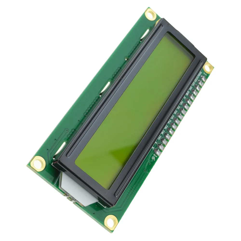 1602 modulo LCD blu/giallo verde schermo logo display LCD standard integrato HD44780 controller LCD equivalente interfaccia I2C 5V