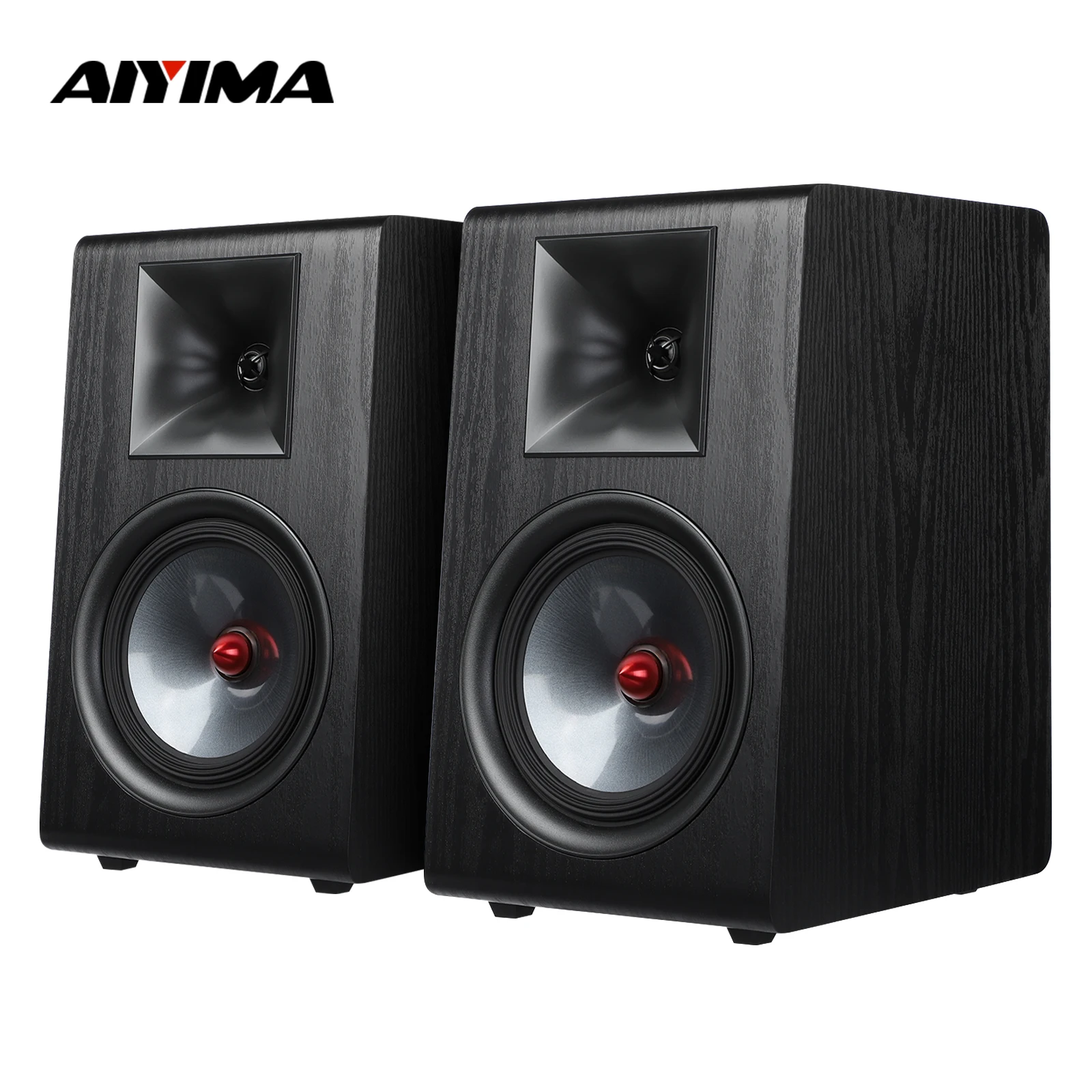 AIYIMA 1Pair 6.5Inch Passive Speaker P600 4ohm Silk Tweeter Wood Carbon Fiber Woofer Bookshelf Speaker for A80 A20 A07 MAX view 2