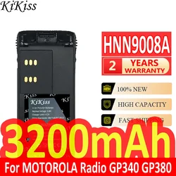 3200mAh KiKiss Bateria HNN9008A Do MOTOROLA Radio GP340 GP380 GP640 GP680 GP320 HT1250 HT750 GP328 GP338 PRO5150 MTX850