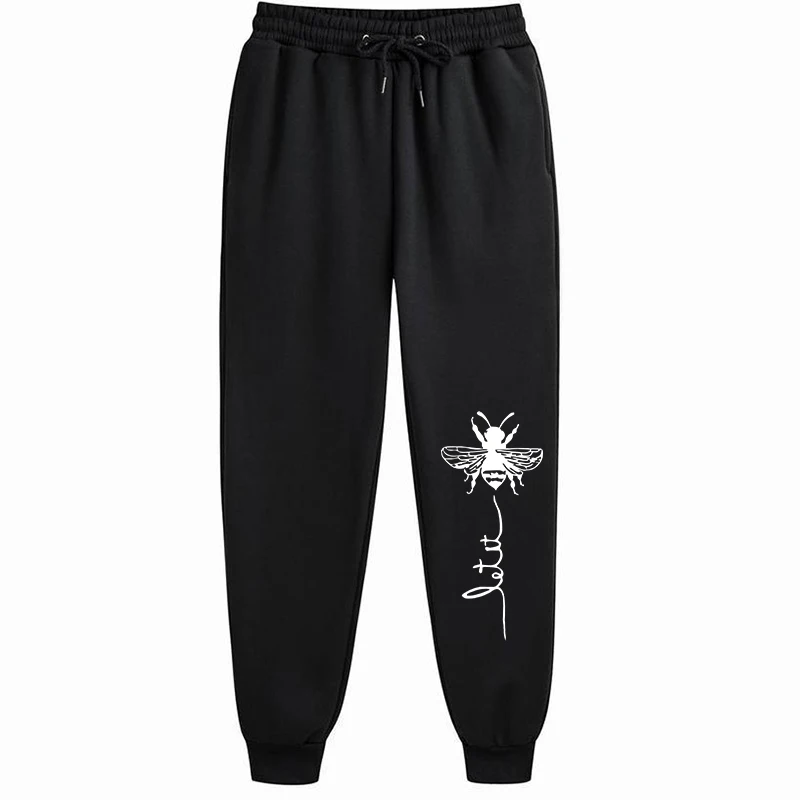 Womens Pants Loose Long Pants Outwear Fashion Letter Printed Trousers Spring Autumn Winter Sweatpants S-4XL