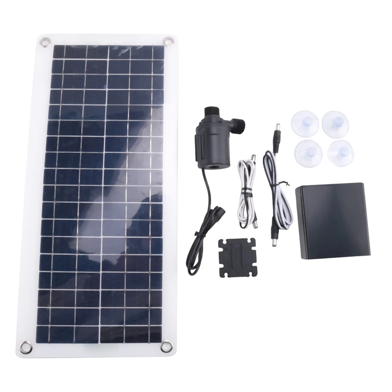 New Solar Water Pump Solar Water Fountain Pump 50W 800L/H 12V Low Noise Garden Family Water Fountain Irrigation Pump