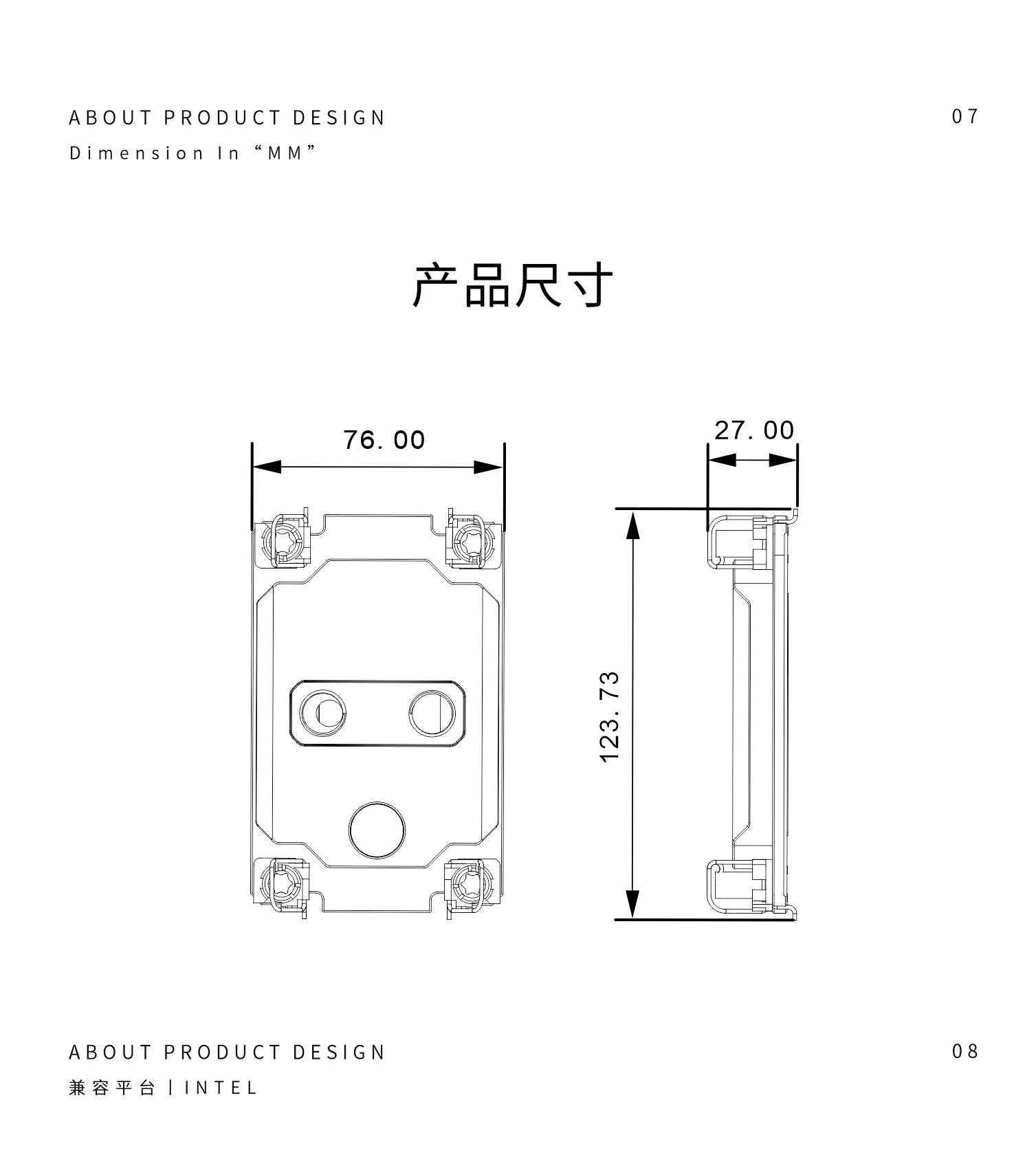 

Bykski CPU Water Block For Intel Socket LGA4189 Processor Server Cooler Computer Liquid Cooling,Brass+Copper,G1/4",CPU-4189-SR