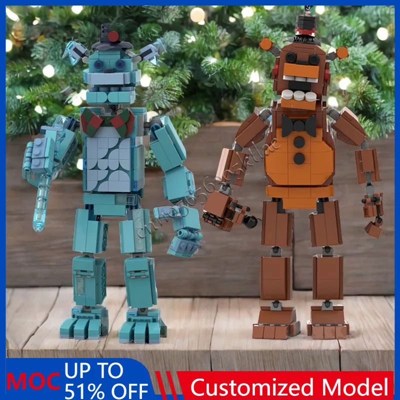 

MOC Special Delivery Frostbear Customize Famous Game Characters Series IRyS Sets DIY Creative Assembly Toys Kids Gift Collection