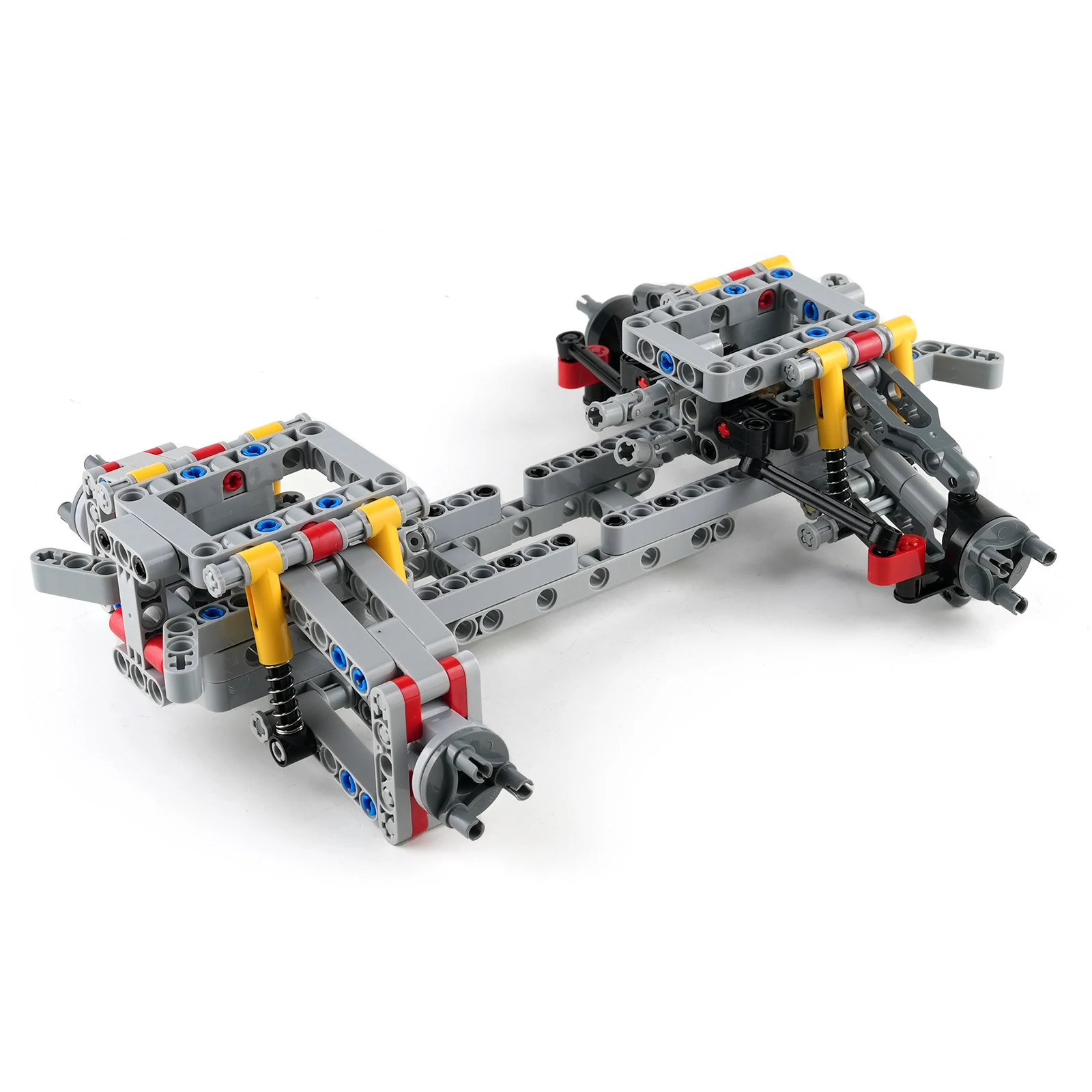 MOC 四輪駆動車シャーシ技術ビルディングブロック独立サスペンション + ディファレンシャル + ステアリングアクスルレンガおもちゃ