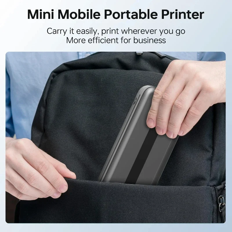 M832 Portable Printer A4 BT Printer for Travel 300Dpi Wireless Inkless Thermal Printer Use in IOS Android Phone 2025 Hot Newest