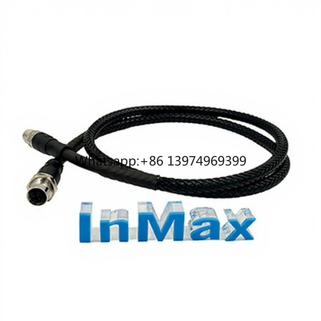 InMax Manufacturer X-coded Series Switch Cable Nylon Flat Filament Braided Sleeving M12 Ethernet Cable