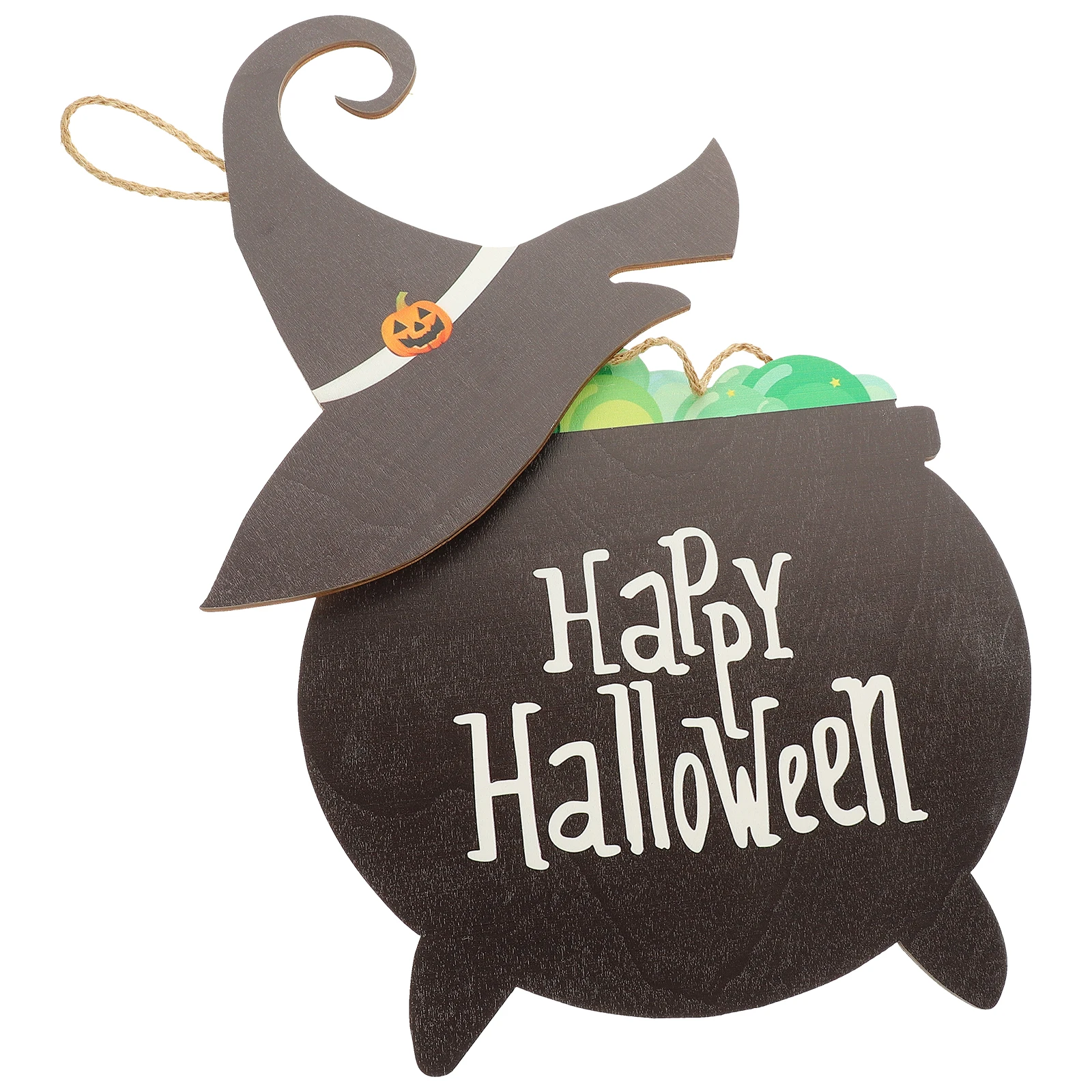 

Wooden Door Plate Unique Design Holiday Decor Door Hanging Sign Halloween Party Ghost Wall Window nament