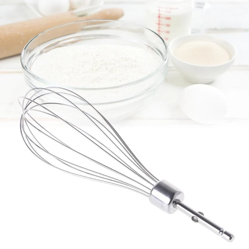 1pc Stainless Steel Egg Beater 12 Wire Eggs Frother Handmade Dessert Supplies for Blending Whisking Beating Stirring