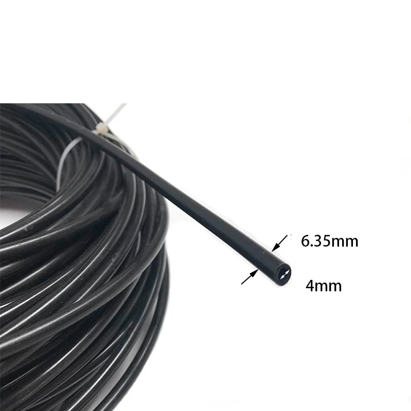 Water tube 1/4‘’ 6.35mm Black White PE Tube PVC Hose Food Grade Material For Misting Cooling Kits Irrigation System