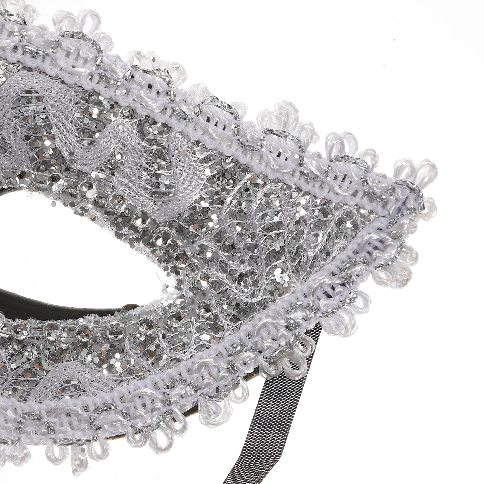 

Lily Mask White Halloween Lace for Masquerade Ball Costume Party Men and Women