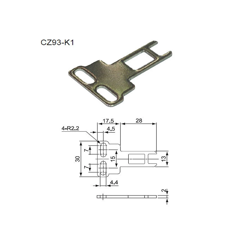 CZ93-K1 K2 K3 Chiave di Sicurezza di Blocco Interruttore A chiave