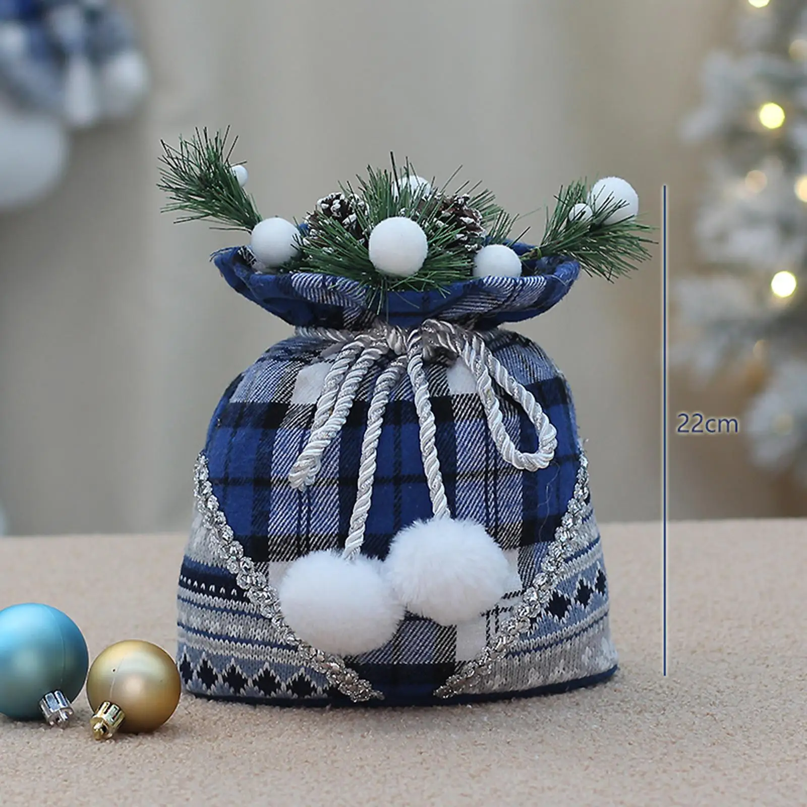 

Christmas Doll Ornament Cute Fabric Elk for Party Centerpiece Winter Holiday