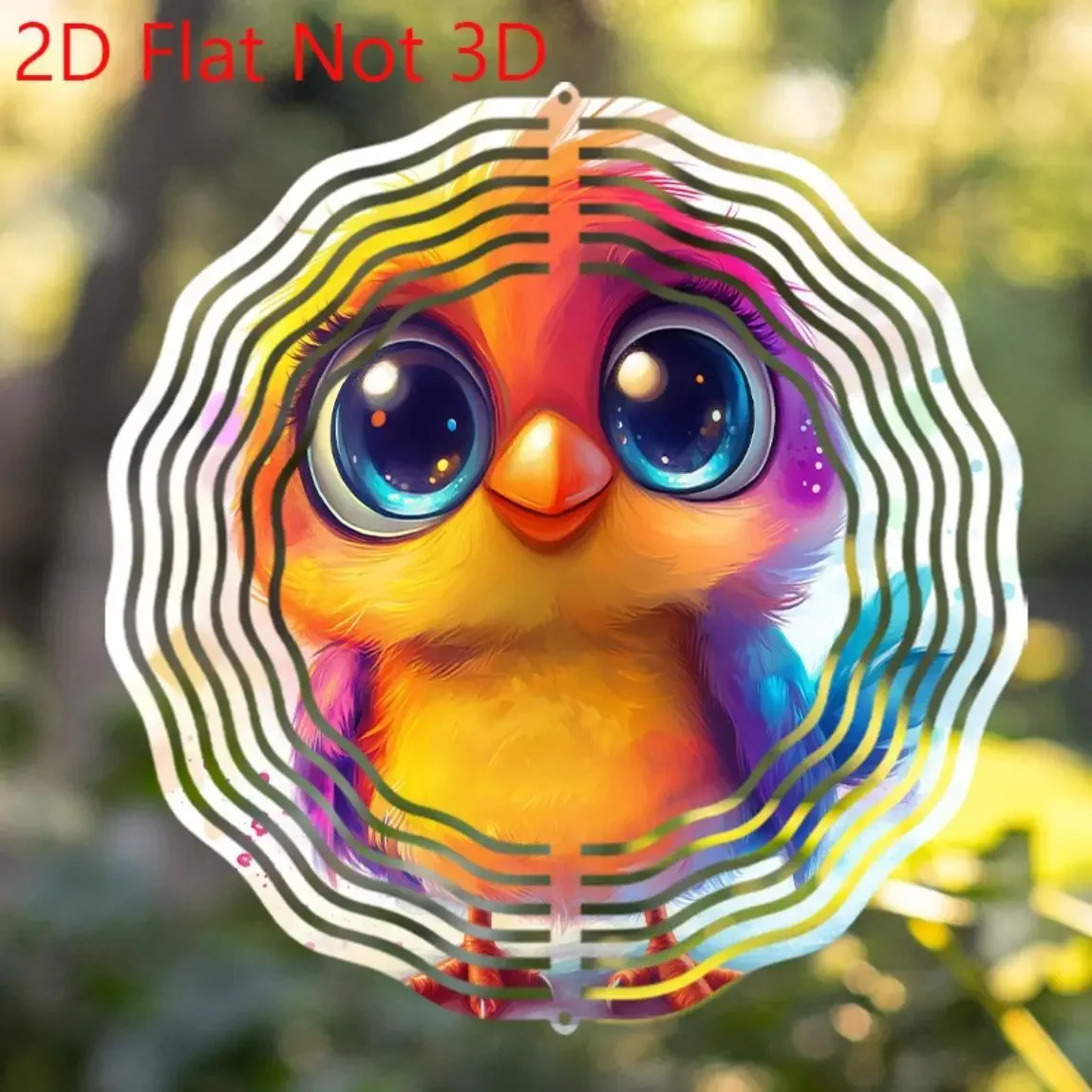 CIFBUY Colorful Owl Wind Chime Rustproof Metal Garden Yard Decor Outdoor Indoor Hanging Art Ornament All Weather Home