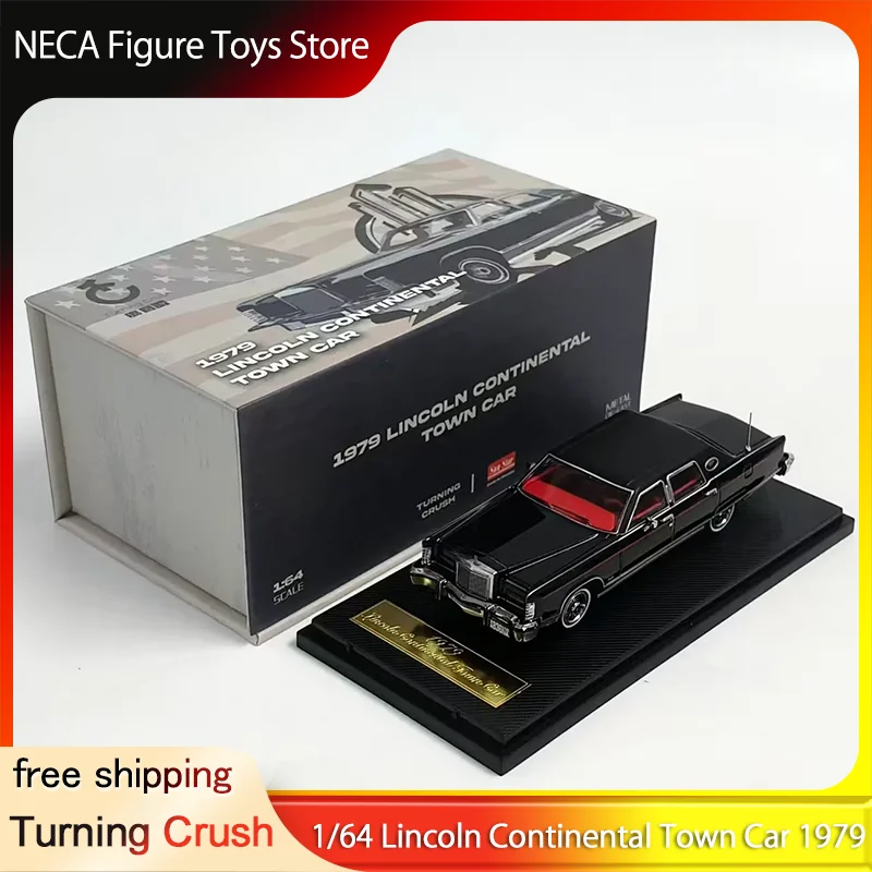 

Коллекционная модель Turning Crush 1:64 1979 Lincoln Continental Town Car из литого сплава, подарок для взрослых и фанатов, в наличии