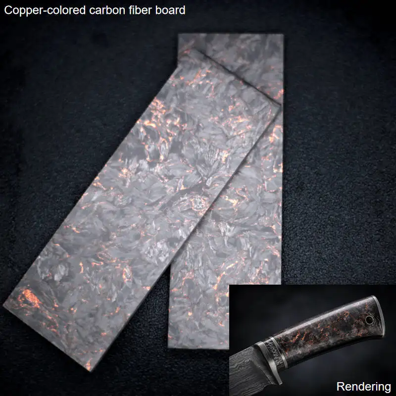 2pcs FORGED CARBON FIBER Dark Matter Colorful Carbon DIY knife handle material Excellent materials to replace G10 120X40X4mm