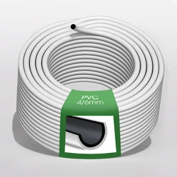 N342 4/6mm Black & White PVC Hose Dual-Layer -20°C to 70°C UV Resistant for Micro-Sprinkler Systems Durable Micro Dripper Tube