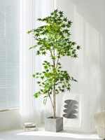 70-140cm Artificial Maple Tree Fake Japanese Plants Tall Maple Branch Silk Chicken Claw Maple Leafs For Home Garden Room Decor