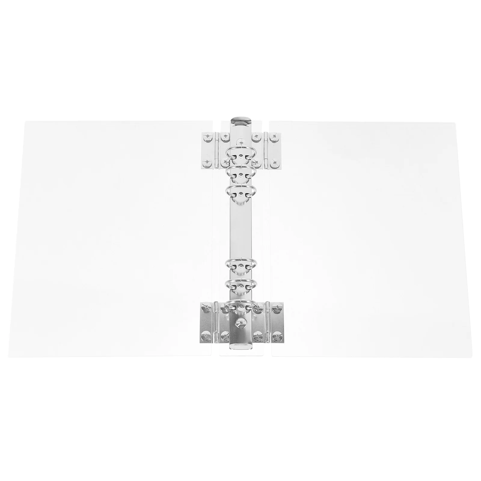 A5 غطاء الموثق الاكريليك واضح البلاستيك غطاء حساب اليد للمدرسة دفتر مجلة فضفاضة ورقة حلقة منظم ملفات سطح المكتب