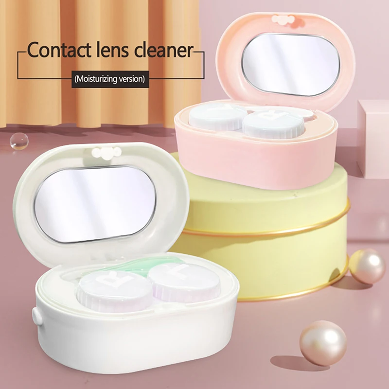 Contact Lens Ultrasonic Cleaning Machine Beauty Pupil Storage Cleaning Container Travel Portable Washer Contact Lens Cleaner