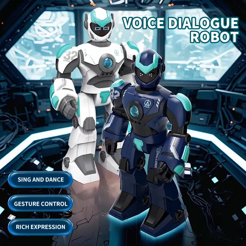 Coche de juguete Kawaii, regalo divertido, estilo novedoso, Robot Rc con diálogo de voz inteligente súper grande de 40cm, modelo de coche de Control remoto, juguetes para niños