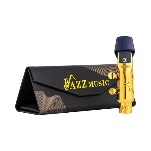 Boquilla profesional Jody Tenor Soprano saxofón Alto boquilla de Metal laca dorada saxofón Aisiweier boquillas 56789