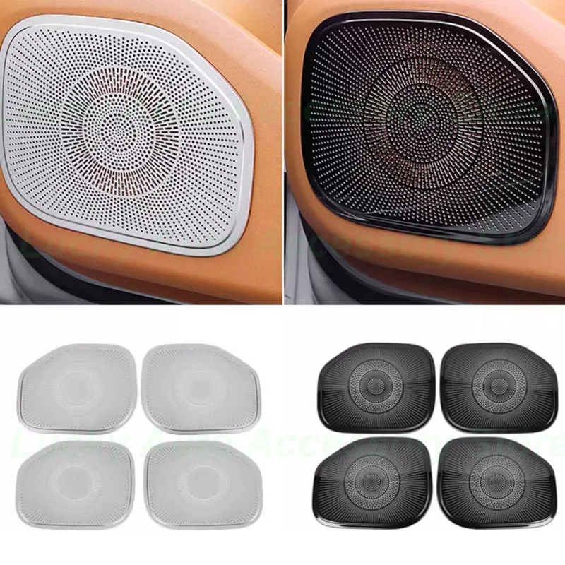 Car Door Horn Cover for Leapmotor C16 2024 Rear Trunk Woofer Horn Stainless Steel Tweeter Cover Interior Accessories