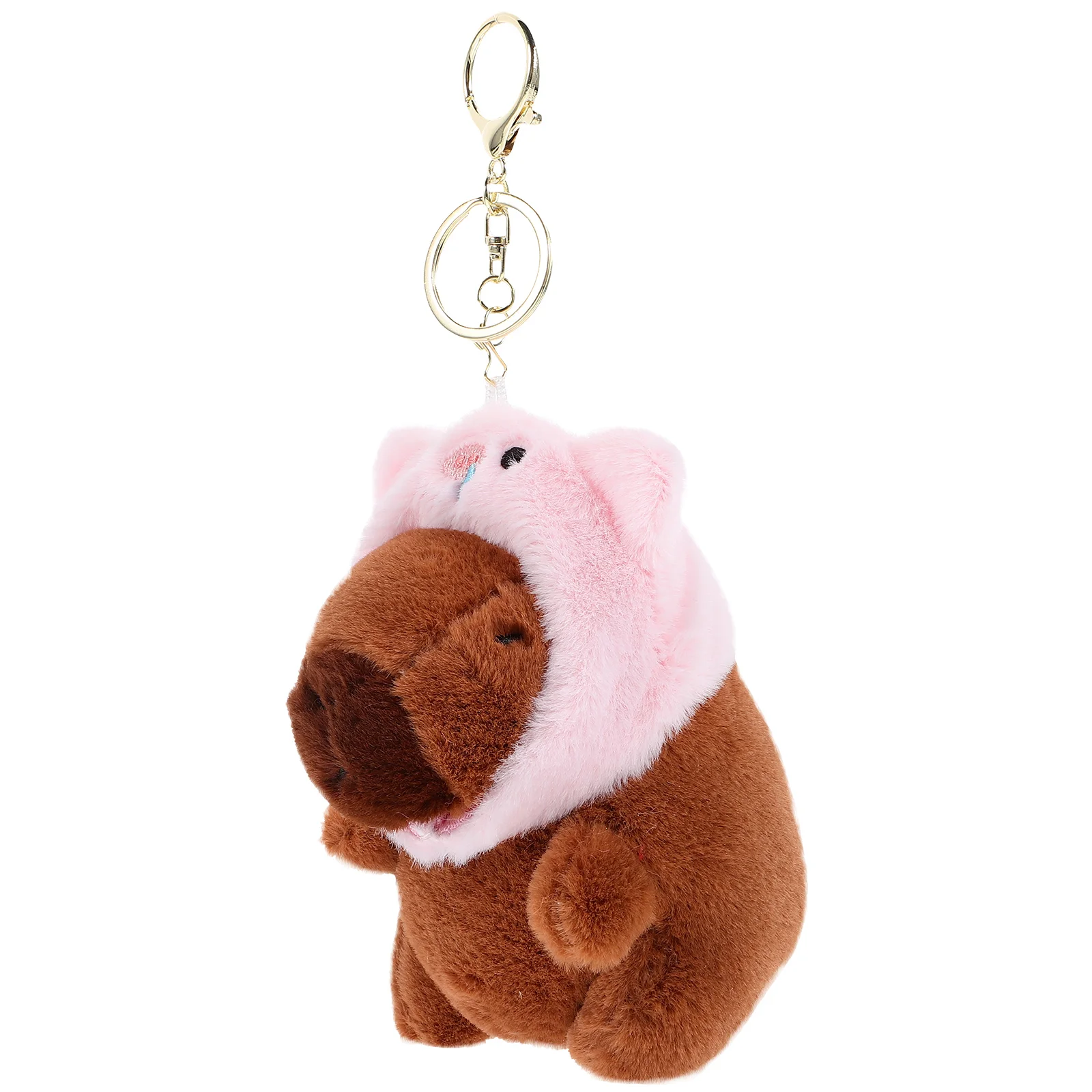 Capybara Keychain Plush Keyring Adorable Bag Pendant with Backpack Pp Rings