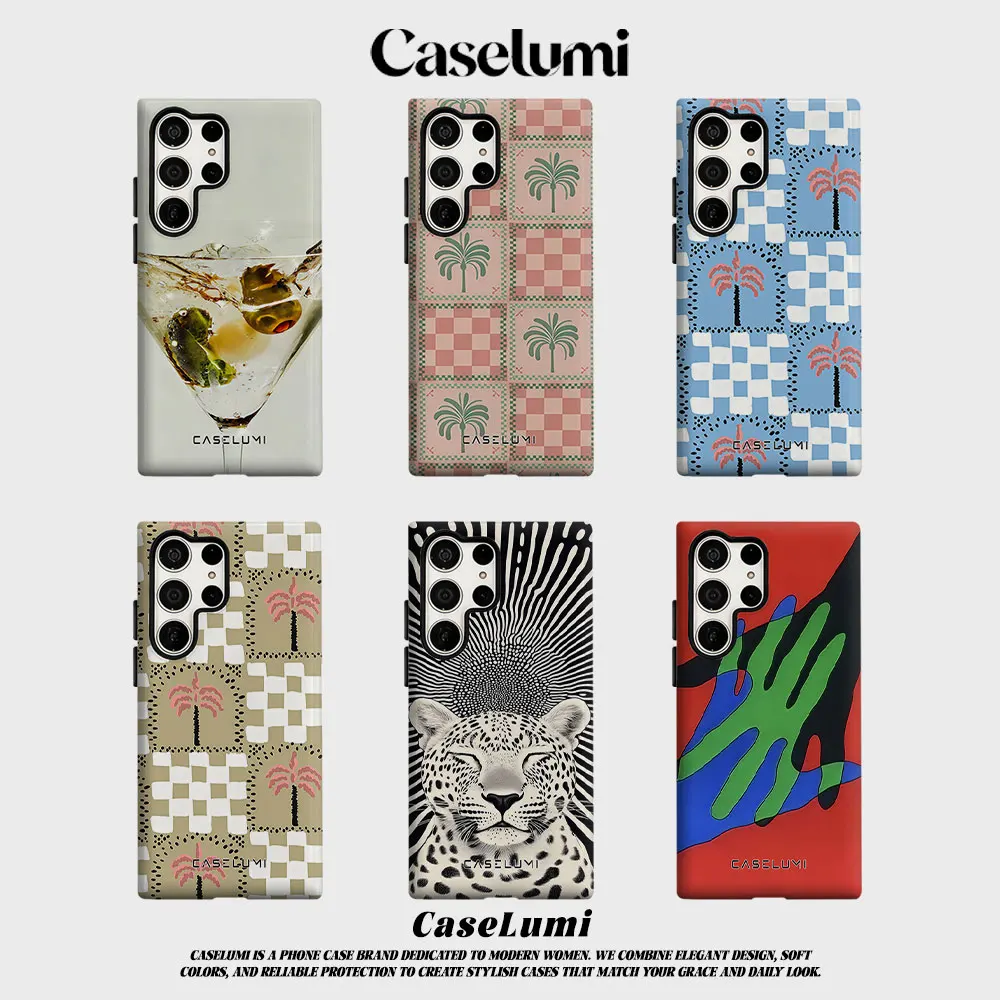 The quiet cup For Samsung Galaxy Phone Case S23 S20 S25 FE S24 Plus S26 Ultra 2-IN-1 Shockproof Bumper Hard PC