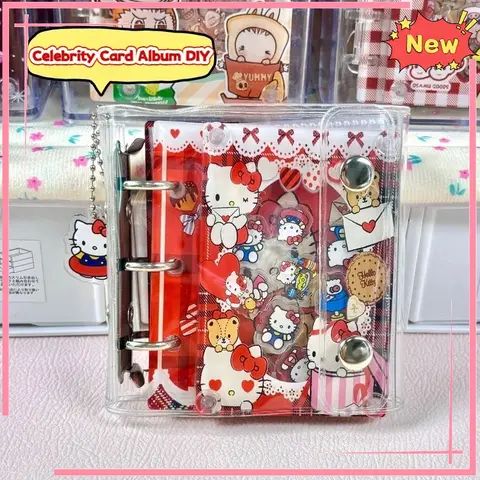 A8 Cartoon Hello Kitty Cover Card Collection Binder Premium Idol Collection Card Book YuGiOh, MTG, TCG, Game Cards & Sports Card