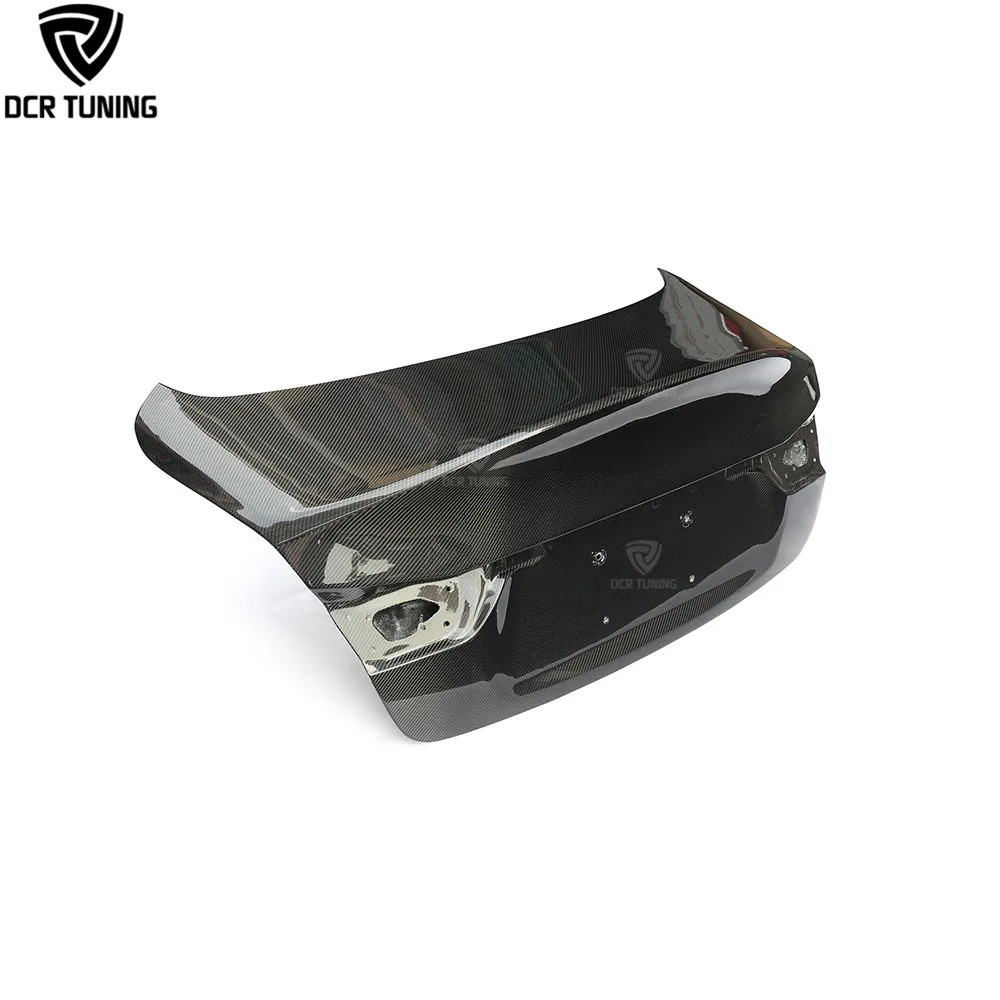 

Car-styling Q50 Carbon Fiber Rear Trunk Replacement for Infiniti Q50 Q50S 2014+ Tail Boot Lid Trim Real Carbon Whole Trunk